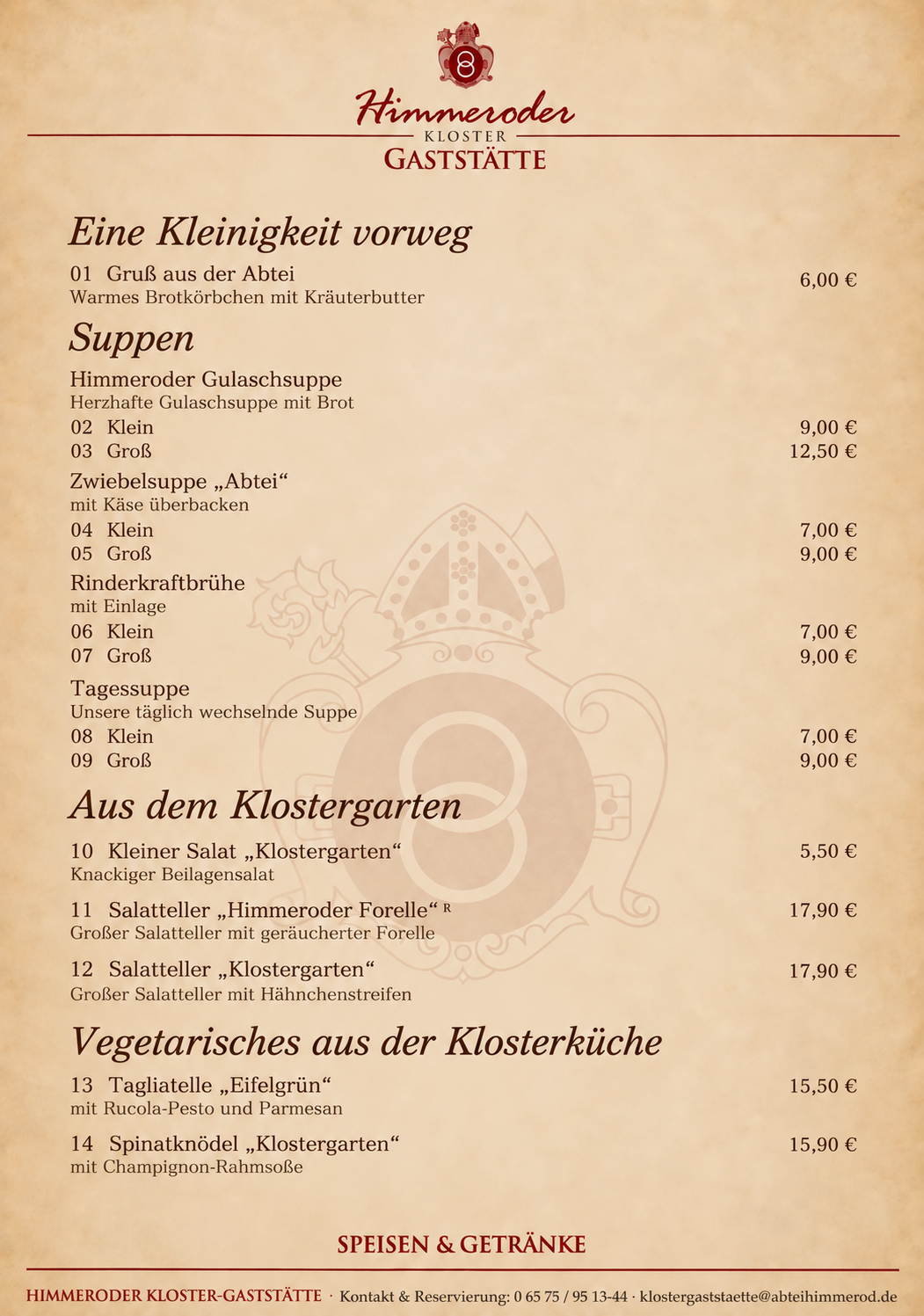 Speisekarte 07.10.2026 2